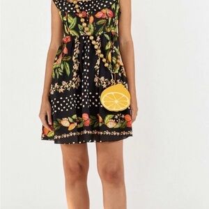 Floral Black Dress